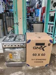 Gnix 3+1 60x60 Jiko la Kusimama na Oven ya Umeme - 1