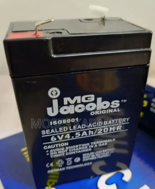 MG Jacobs 6V 4.5Ah Rechargeable Battery - 1