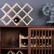 Expandable Rustic Wood 10-Bottle Wine Rack - 3