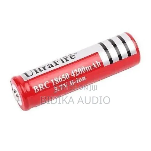 18650 Lithium-Ion Rechargeable Battery 3.7V 4200mAh - Red - 1