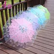 Transparent Umbrella - Flowered & Polka Dot - 1