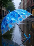 Transparent Umbrella - Flowered & Polka Dot - 4