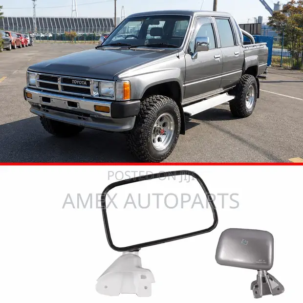 Side Mirror Toyota Hilux YN55 LN65 Silver Manual - 1