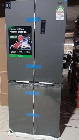 Syinix 421L Glass Four-Door Refrigerator