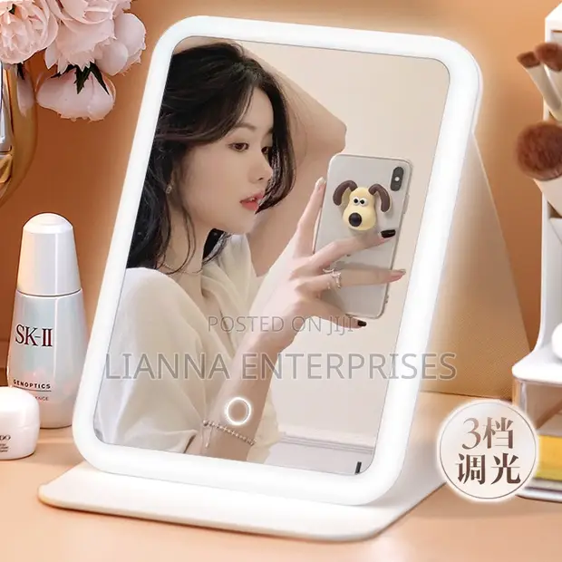 Kioo cha Makeup cha Kusafiri cha Rechargeable - 1