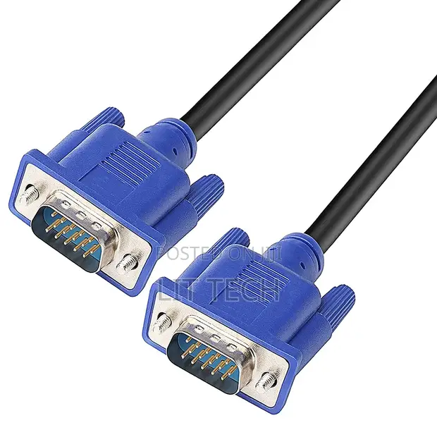 Kebo ya VGA ya 1.5m - Nyeusi - 1