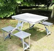 Foldable Picnic Table with Benches - 2
