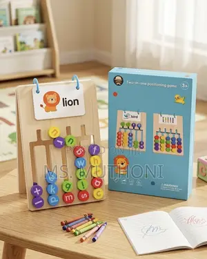 Kitufe cha Montessori cha Watoto cha Kuandika na Kutatua Fumbo