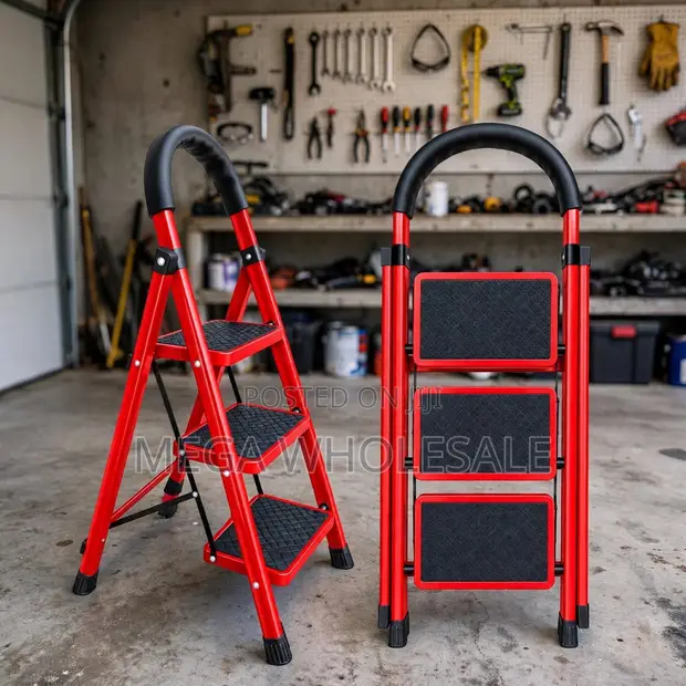 2, 3, 4, 5 Step Folding Ladder - Heavy Duty - 1