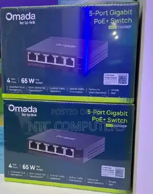TP-Link TL-ES205GP Omada 5-Port Gigabit Managed PoE+ Switch