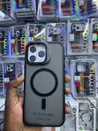 Kifaa cha MagSafe Nyeusi cha Matte chenye Frosted kwa iPhone 16 Pro Max - 1