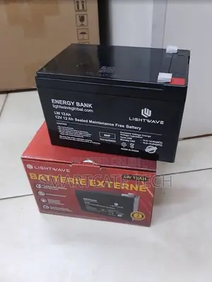 Betri ya UPS ya Lightwave 12V 12Ah Inayoweza Kuchajiwa