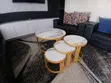 Seti ya Meza 4 za Kahawa za Duara za Marumaru - 2
