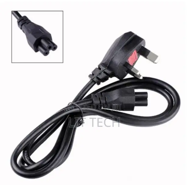 Kebo ya Stima ya UK 3-Pin kwenda IEC C5 (Kebo ya Maua) - 1