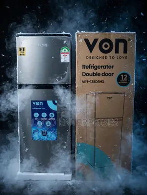 Von Fridge Mlango Mbili 138L