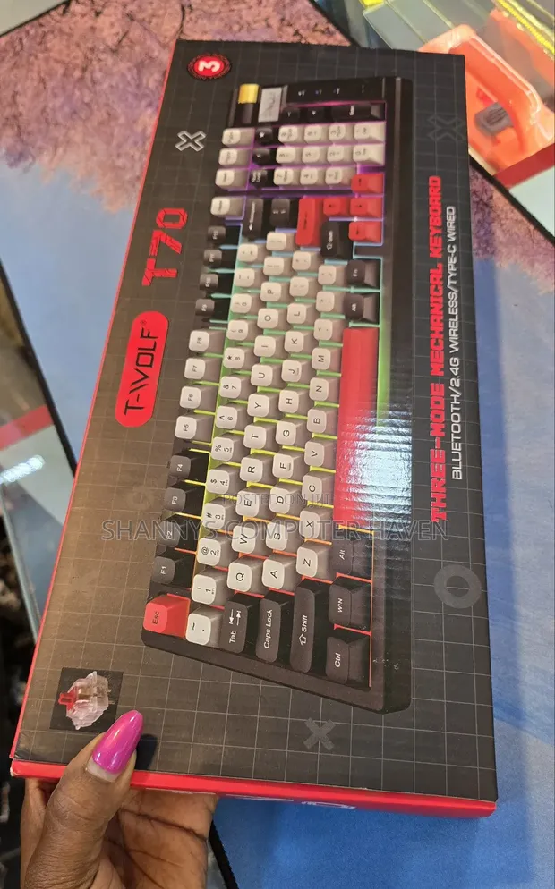 Twolf T70 Three-Mode Mechanical Gaming Keyboard - 1