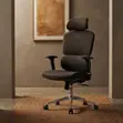 Orthopedic Executive Office Leather Chair with Headrest - 3