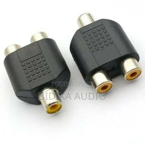 Classic RCA Splitter 1 to 2 Female Audio Video Y Adapter - 1