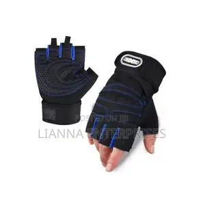 Breathable Fingerless Gym Gloves with Wrist Support