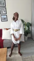 Oversized White Tshirt Dress - 2