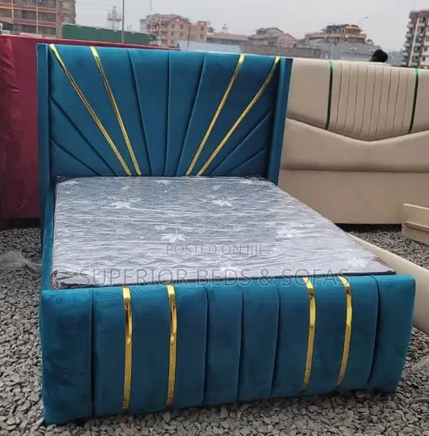 Superior Beds Kitanda 5x6 Glam Teal Sunburst - 1
