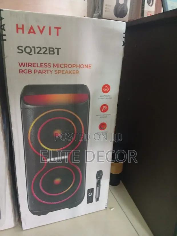 Havit SQ122BT 40W Spika ya Trolley ya Bluetooth Isiyo na Waya na Taa za RGB - 1