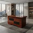 Kikao cha Ofisi cha Mahogany cha 1.2m - 4