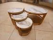 Seti ya Meza za Marumaru za Mviringo za Premium 4pcs - 2