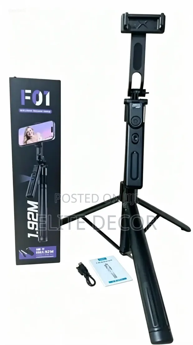 F01 Intelligent Tracking Tripod 1.92M AI Face Track Selfie Stick - 1