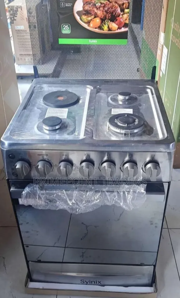 Syinix 60x60 Gas Electric Cooker - Q60GC5 - 1