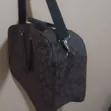 Brown Cotton Shoulder Bag - Medium - 3