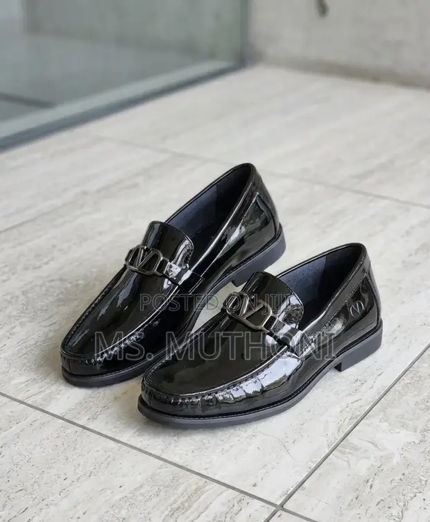 Valentino Garavani VLogo Patent Leather Loafers - 1