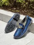 Viatu vya Loafers vya Ngozi ya VLogo vya Italia - 5