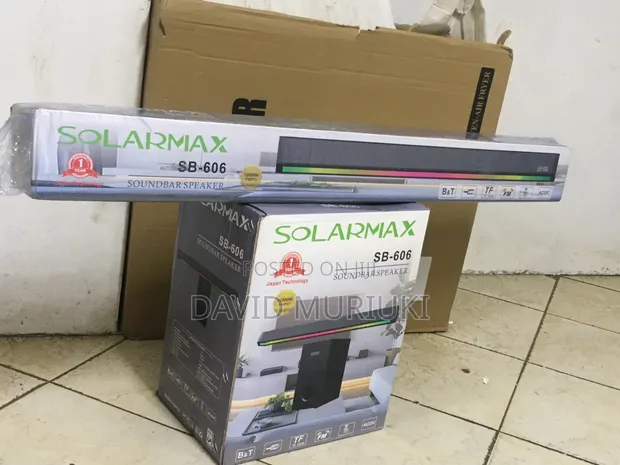 Solarmax SB-606 Soundbar with Subwoofer - Bluetooth/USB/FM - 1