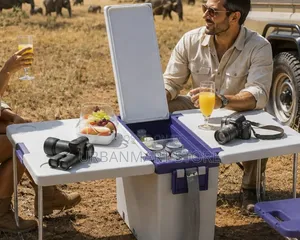 Convertible Cooler Box Camping Table