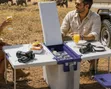 Convertible Cooler Box Camping Table - 1
