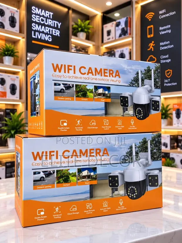 Triple-Lens WiFi PTZ Smart Security Camera - 360° AI Tracking - 1