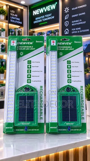 Rechargeable Solar LED Light - 5 Brightness Levels