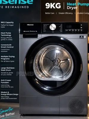 Hisense 9KG Front Load Heat Pump Dryer - Brand New