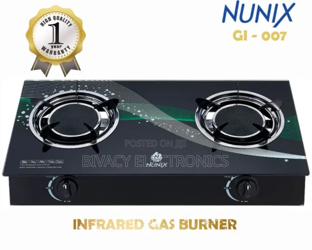 Nunix 2-Burner Infrared Cooker 004 & 007 GI - 1