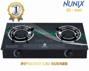 Nunix 2-Burner Infrared Cooker 004 & 007 GI