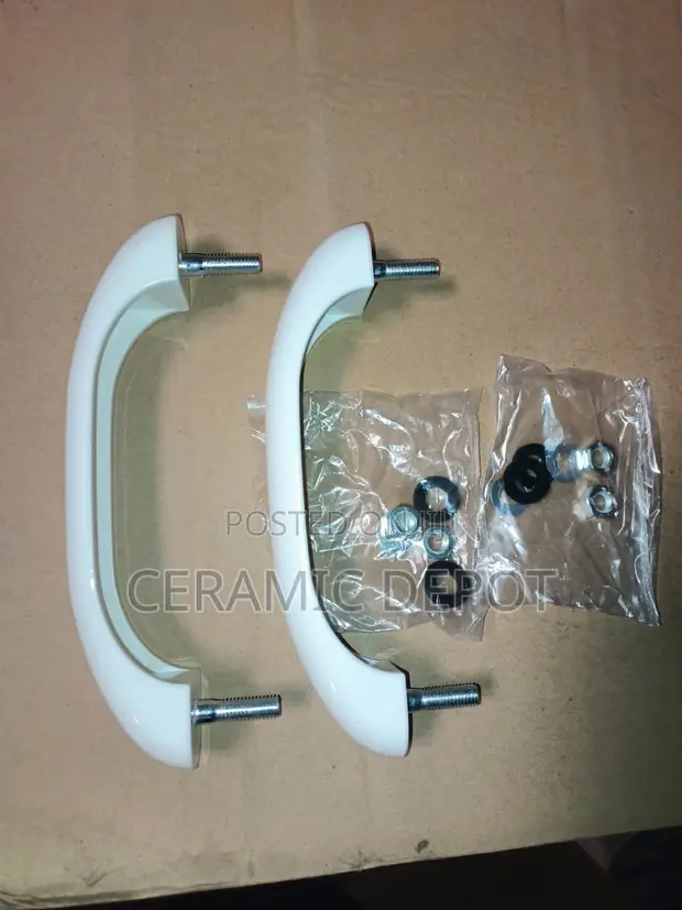 White Bathtub Grab Bar - 1