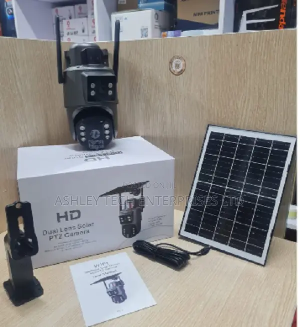 UBox 4G 4MP Dual Lens CCTV Camera - Solar Powered - 1