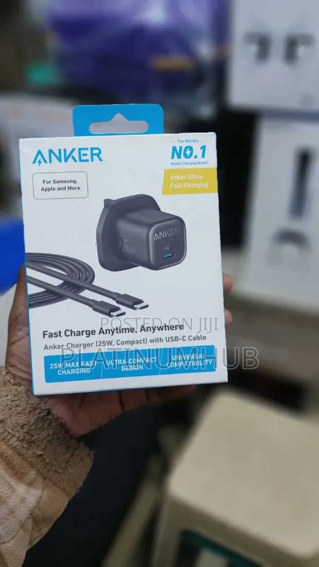 Anker 25W Chaja ya USB-C na Kebo ya 5ft - 1