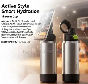 Oraimo MagStand 950 Vacuum Flask (950ml) with Magnetic Phone Stand Lid
