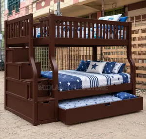BUILT Bunk Bed with Pullout Bed (Brand New)