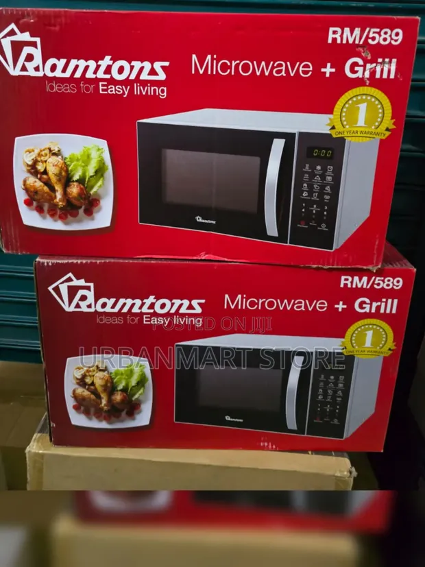 Ramtons 23L Microwave Oven with Grill RM589 Silver - 1