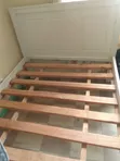 4x6 White Wooden Bed Frame - 3
