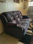 Seti ya Sofa ya Viti 7 - Kahawia/Mkaa - 1