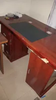 Executive Study Table with Drawers and Cupboard - 1